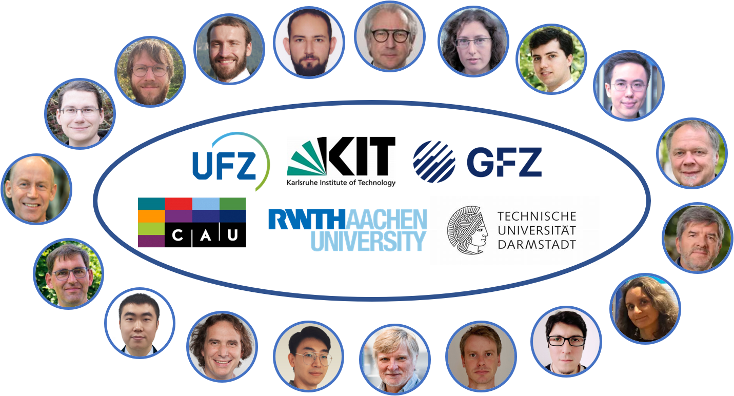 Overview image of the geoDT team